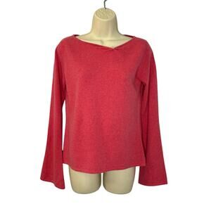Kinross Cashmere Scoop Neck Sweater Soft Luxury Lightweight Women's M